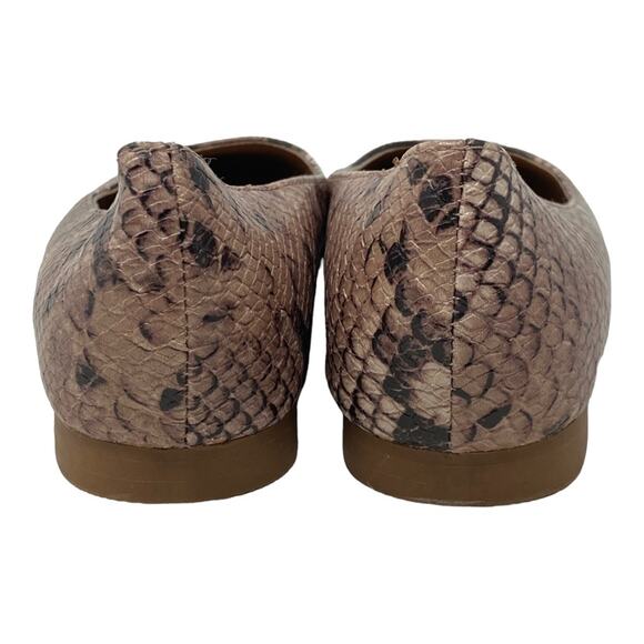 Steve Madden Danni Snakeskin Print Vegan Leather Ballet Flats Women’s Size 6 - Picture 5 of 10